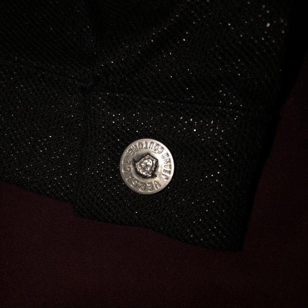 Versace Jeans Couture Black Jean Jacket Size XS - Picture 4 of 8